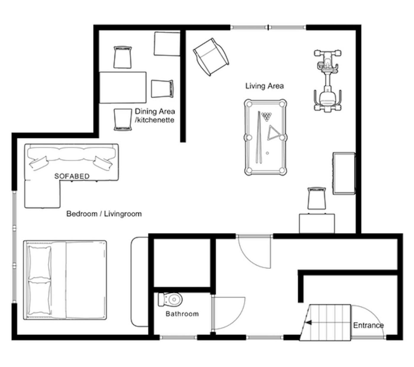 Appartement Large Basement In The Middle Of Odense